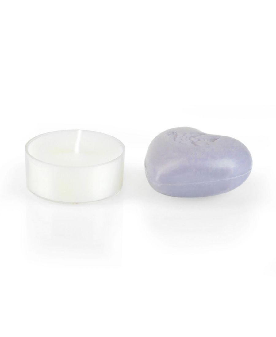 Pre de Provence 200 г, целлофановый подарочный пакет в форме сердца European Soaps, цвет lavender — фото 2