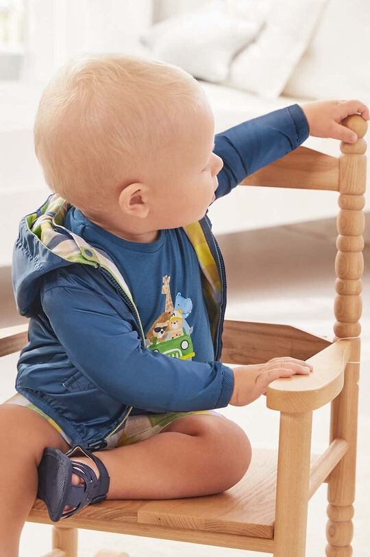 

Двусторонняя куртка для новорожденных Mayoral Newborn, темно-синий
