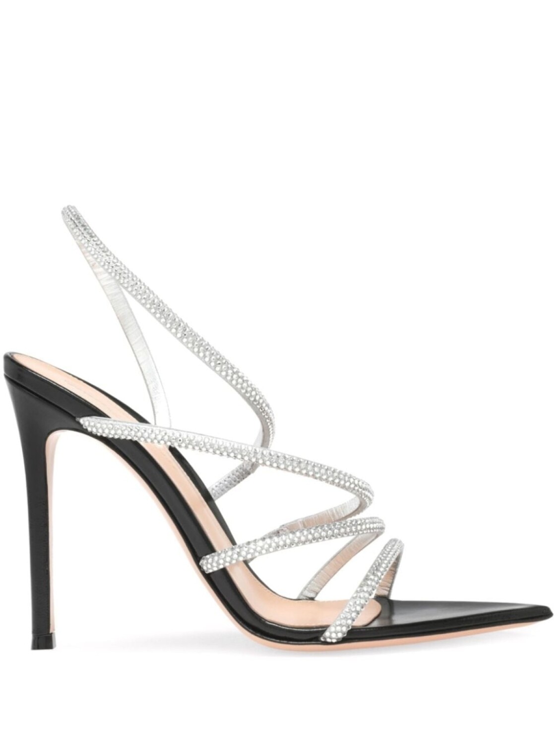 

Gianvito Rossi сандалии Crystal Ettie 105 мм, серебристый