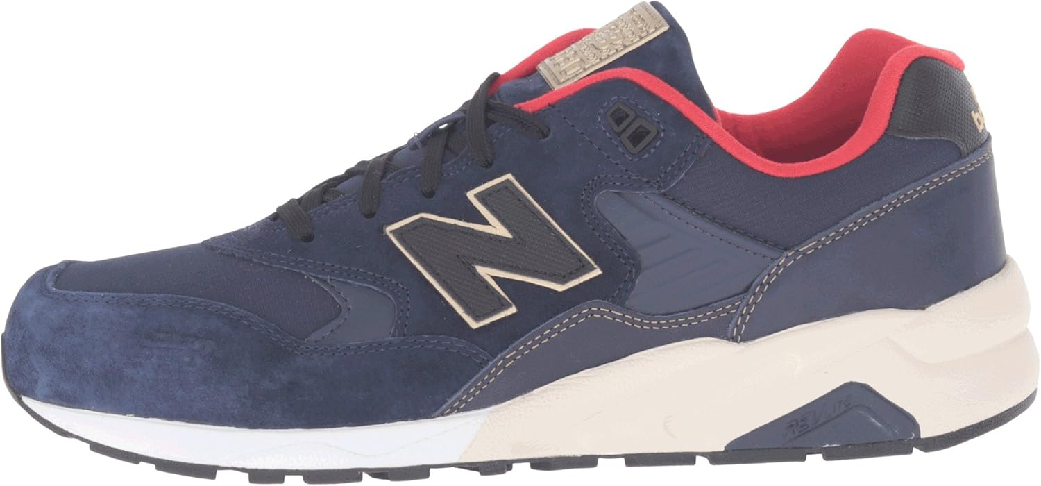Мужские кроссовки New Balance 580 Classic Lifestyle, Navy/Red/Gold — фото 2