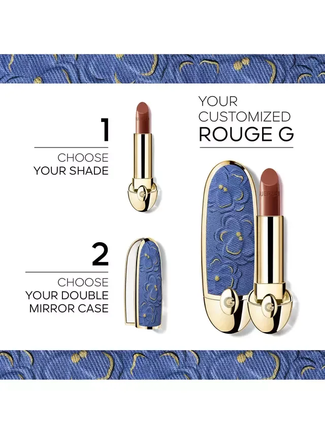 Лимитированная серия Rouge G The Refill - настраиваемая ультра-уходная сатиновая помада Guerlain, 345 Le Rouge Boheme — фото 2