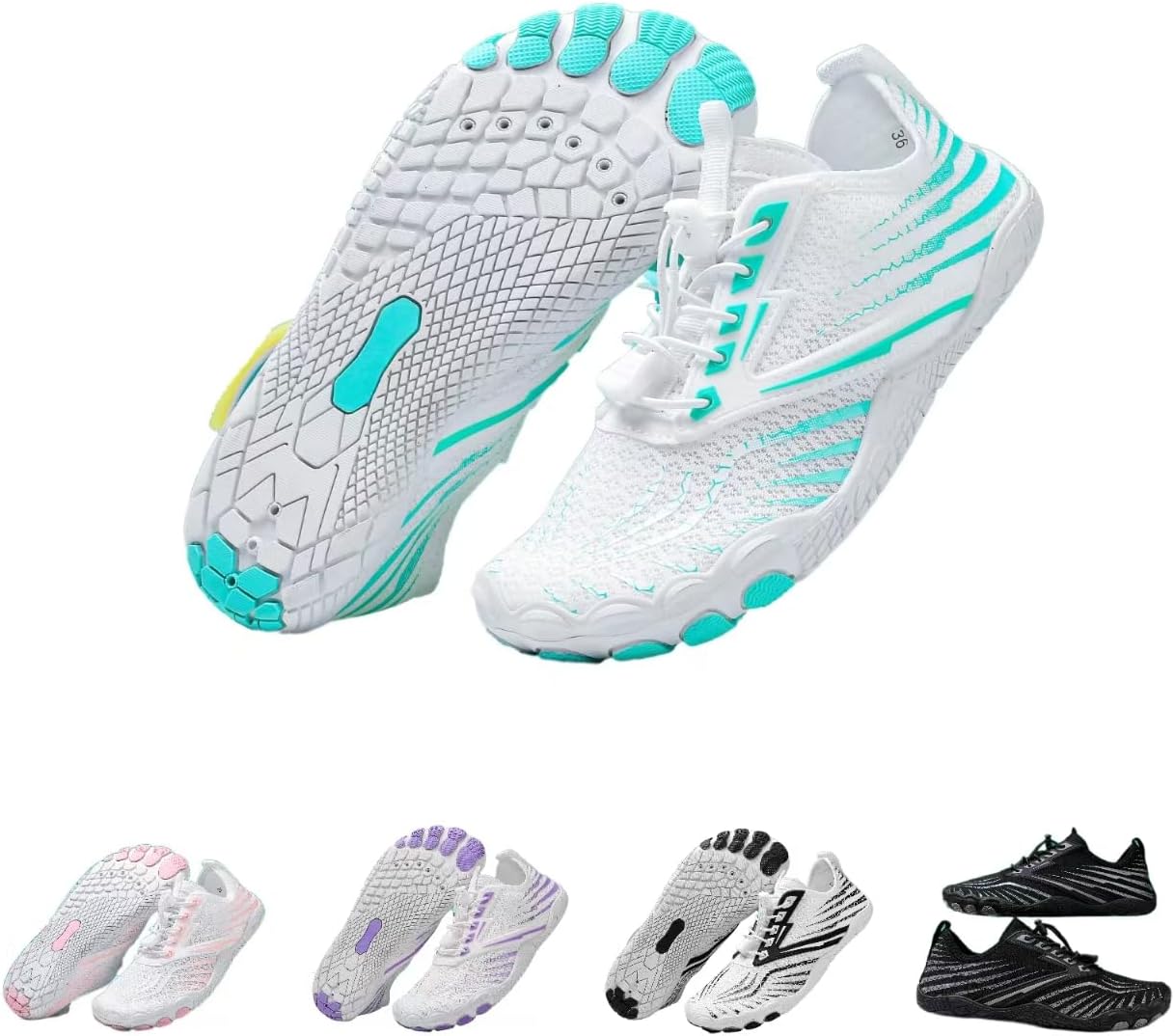 

Кроссовки для женщин, новые походные кроссовки 2025 года для женщин и мужчин Kaeril, белый/зеленый