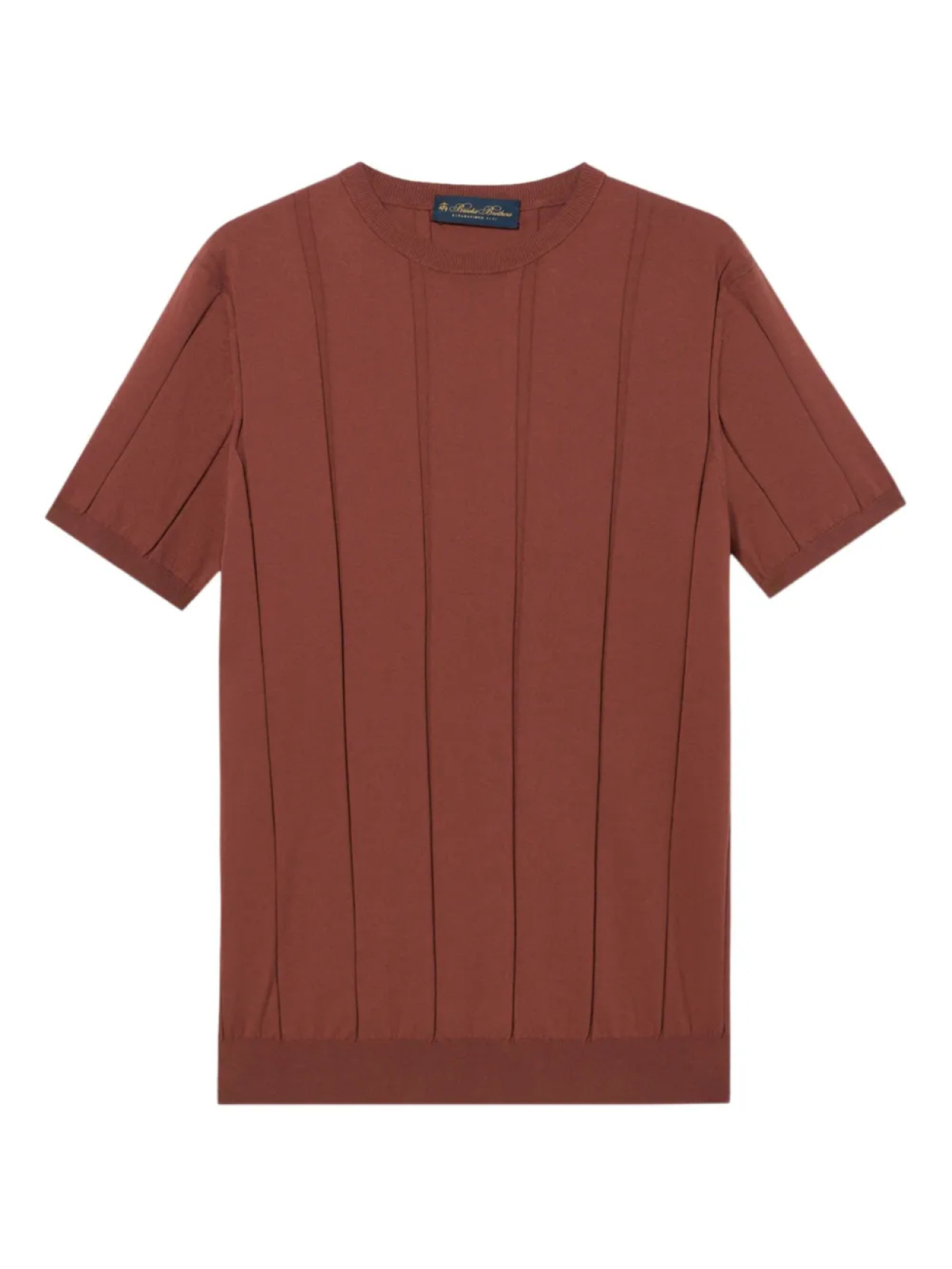 

Brooks Brothers футболка в рубчик, коричневый