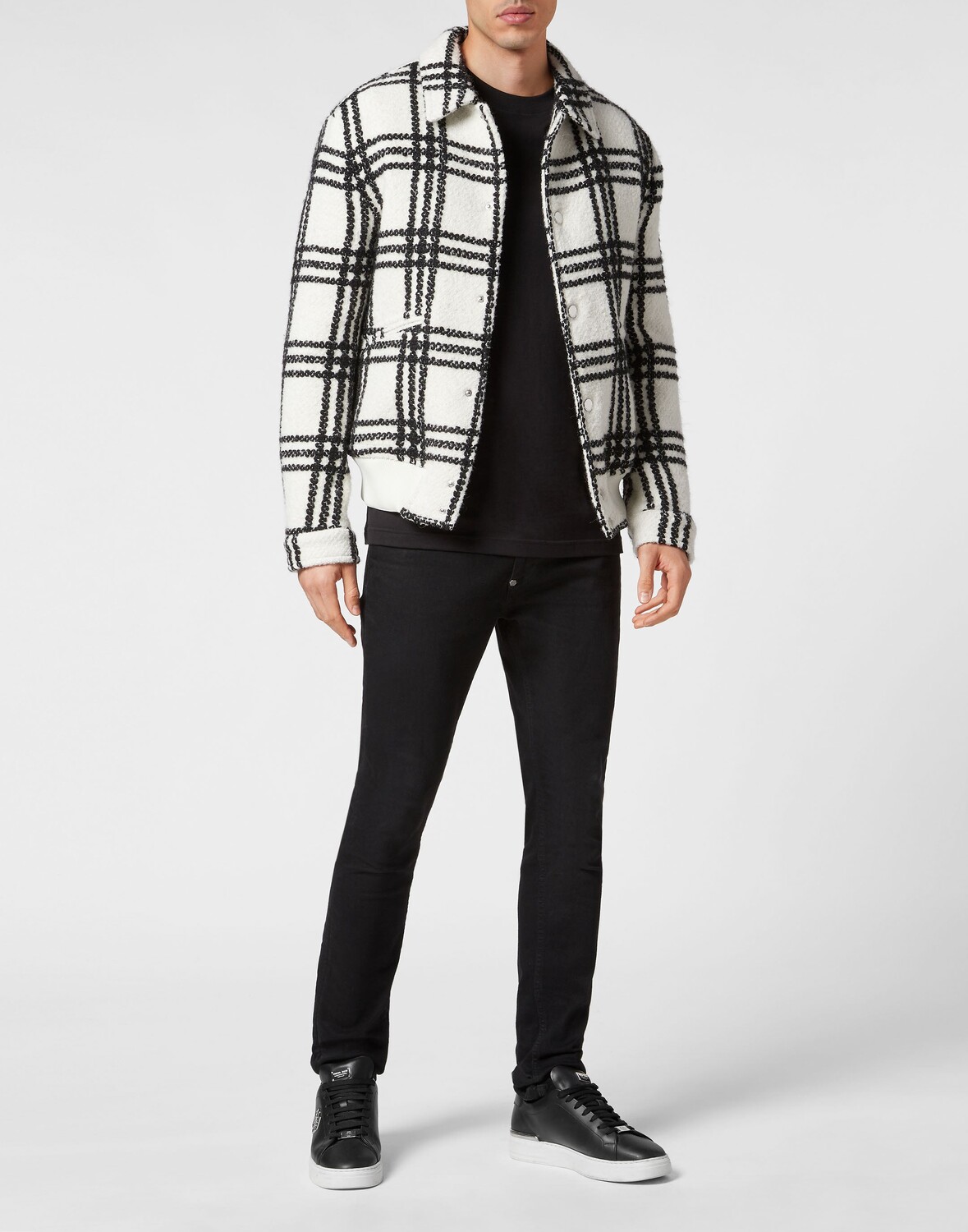 

Бомбер из шерсти альпаки Gothic Plein Philipp Plein, цвет White / Black