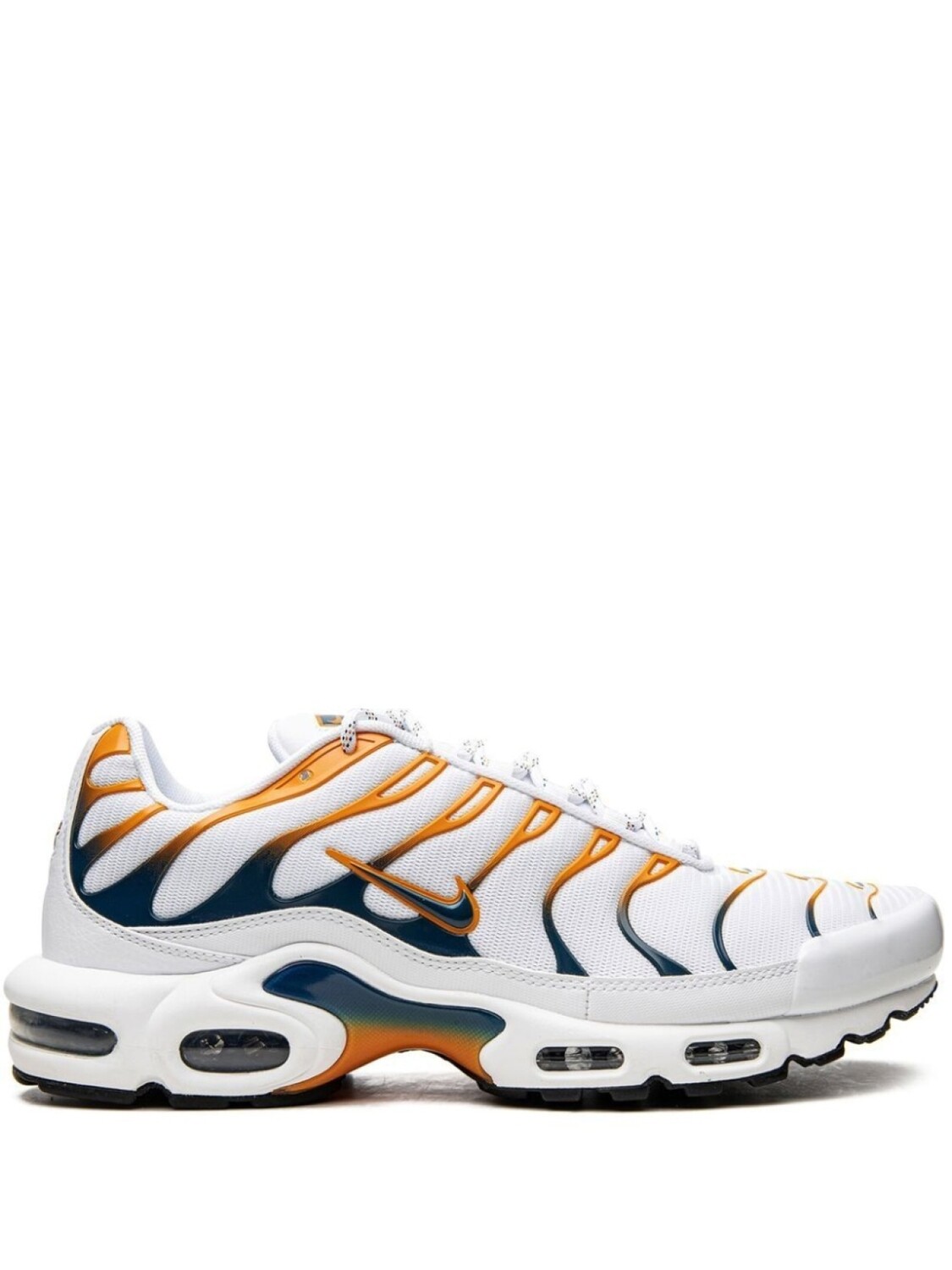

Кроссовки Nike Air Max Plus, белый/темно-синий/светло-оранжевый