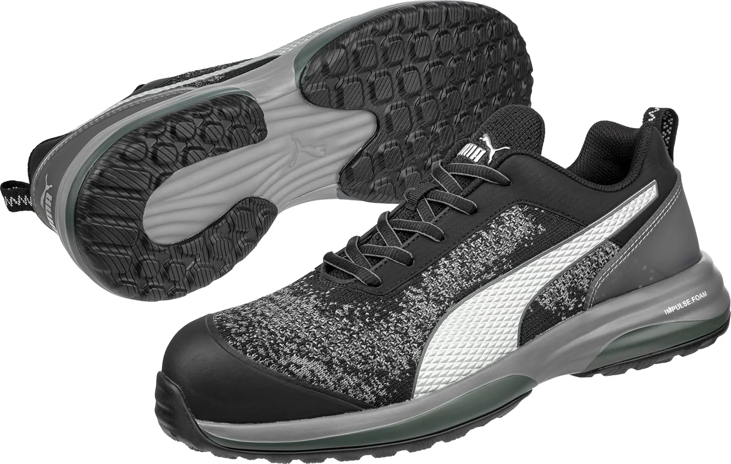 Защитные кроссовки PUMA Safety Charge Black Low, черный — фото 2