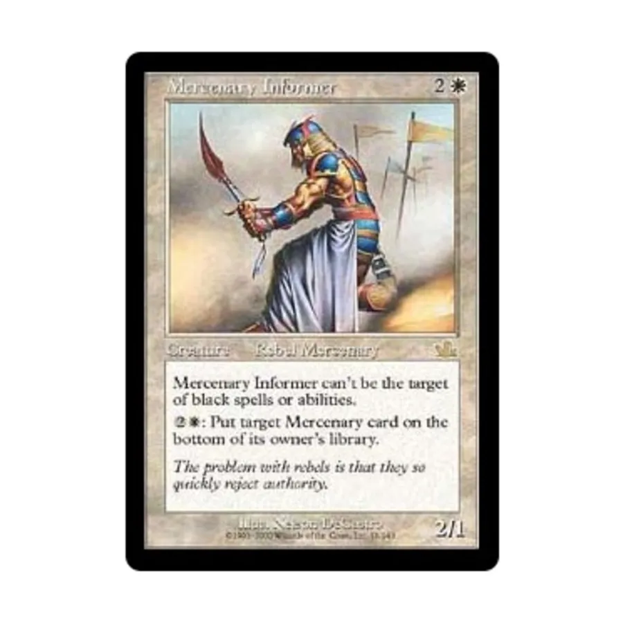 

CCG Наемный информатор (клавиша R), MTG - Prophecy