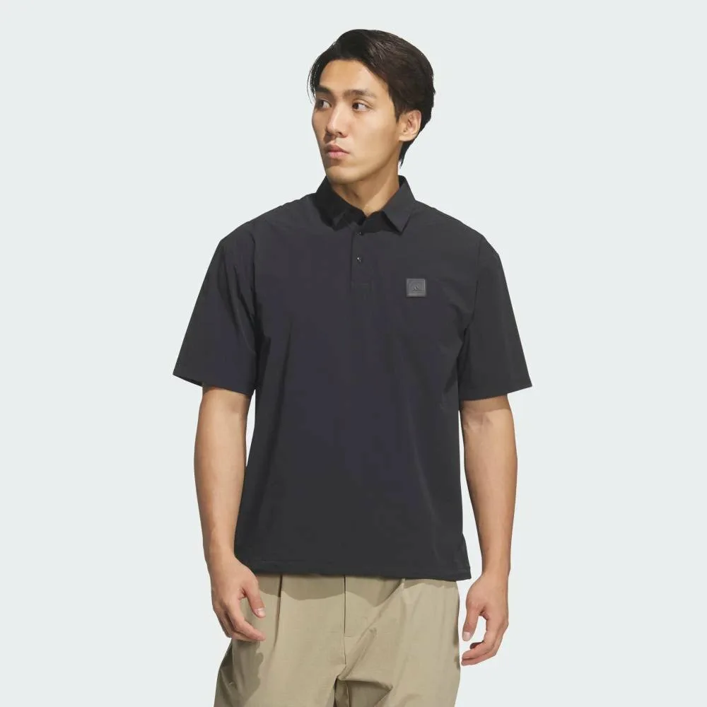 Поло Range Commuter Woven с коротким рукавом и свободным кроем Adidas, black