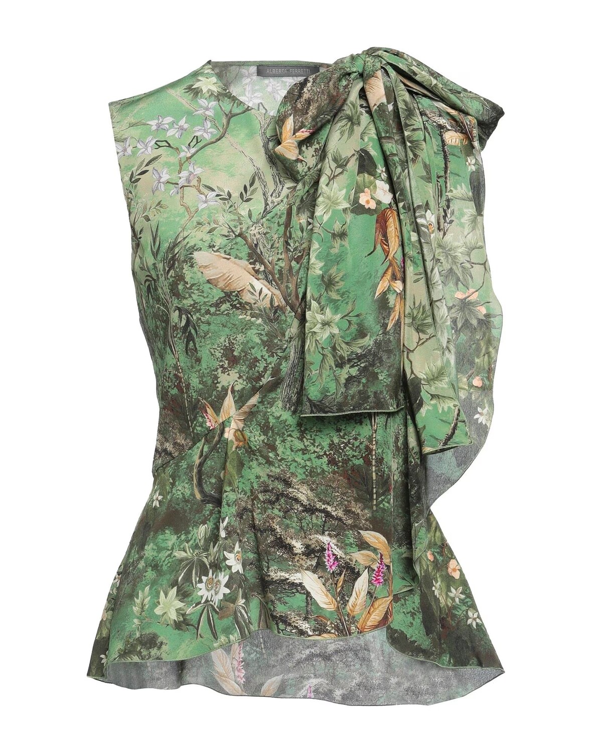 

Топ Alberta Ferretti, изумрудно-зеленый