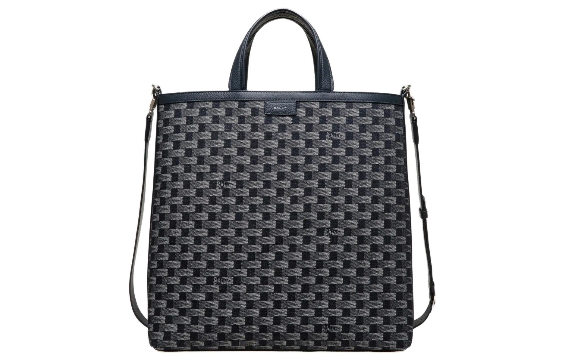 

BALLY Хлопковая джимовая наплечная сумка кроссбоди мужская синяя