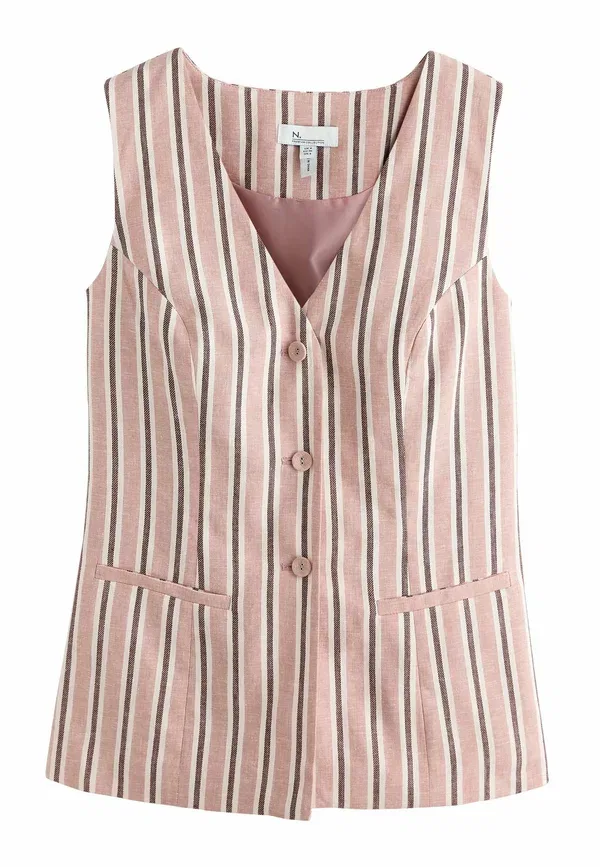 Жилет Next, pink stripe, розовая полоска — фото 4
