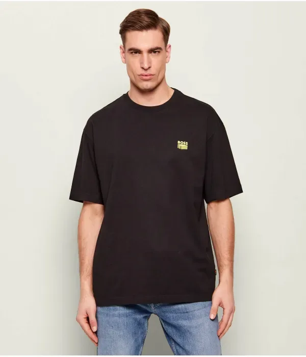Футболка Te_Brutalism relaxed fit Boss Orange, черный