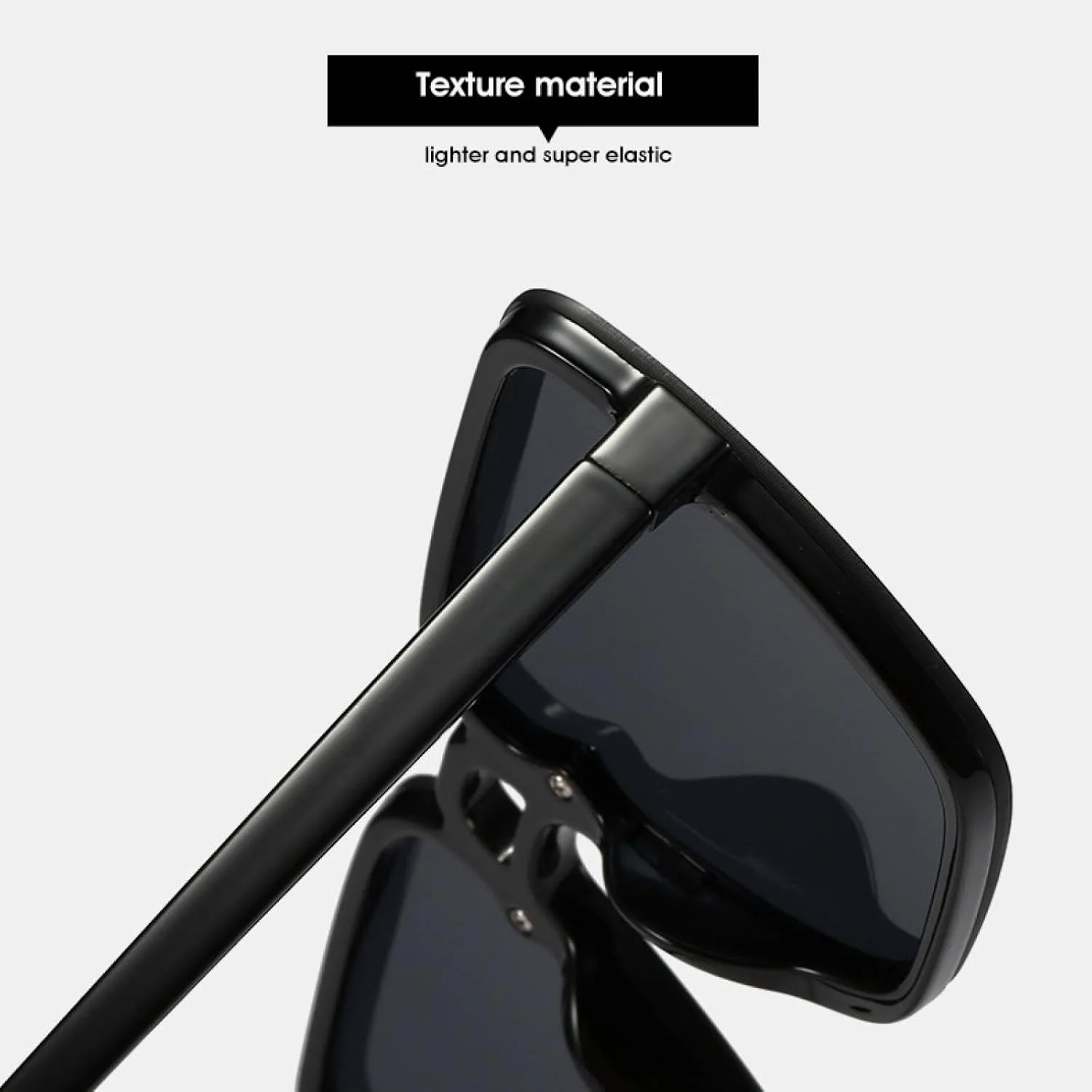 

Роскошные солнцезащитные очки с двойной перемычкой, модные, трендовые, для активного отдыха, вождения, унисекс, защита от УФ-излучения UV400 TKKTLLT, Black Gray