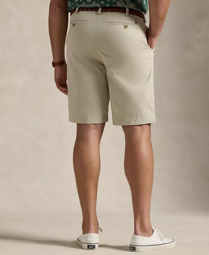 Мужские классические укороченные шорты чинос Big & Tall с эластичной тканью Polo Ralph Lauren, коричневый/бежевый — фото 4