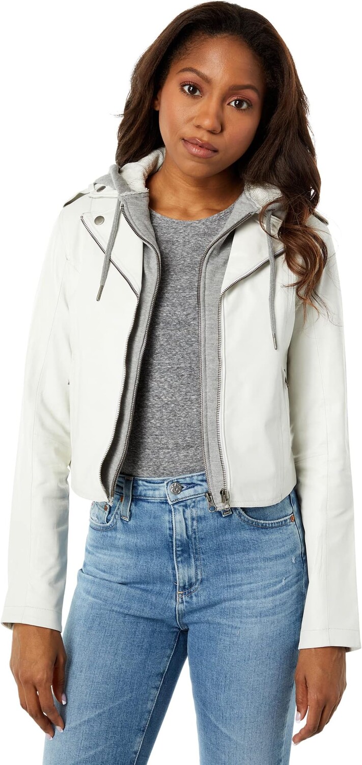 

Куртка jakett NEW YORK Molly Zip-Out Hood Insert Burnished Leather, цвет White/Heather