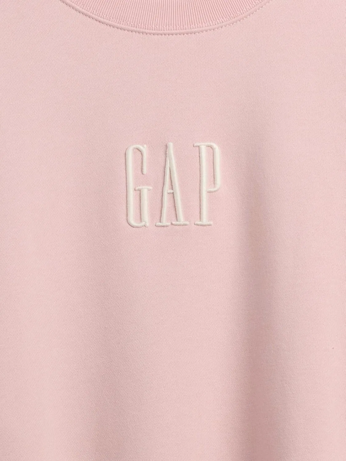 Толстовка GAP Men's Logo Crewneck Fleece, розовый — фото 4