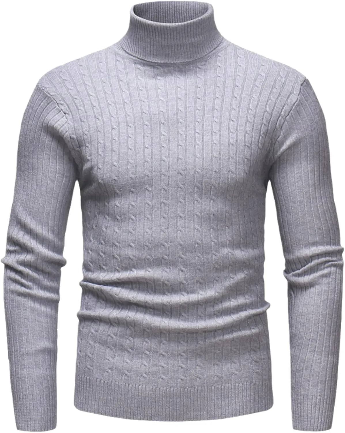 

Hourvnei зимний высокий воротник толстый теплый свитер мужской водолазка slim fit пуловер