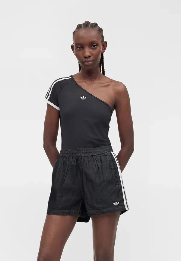 Джинсовые шорты Adidas Originals, средний черный деним — фото 4