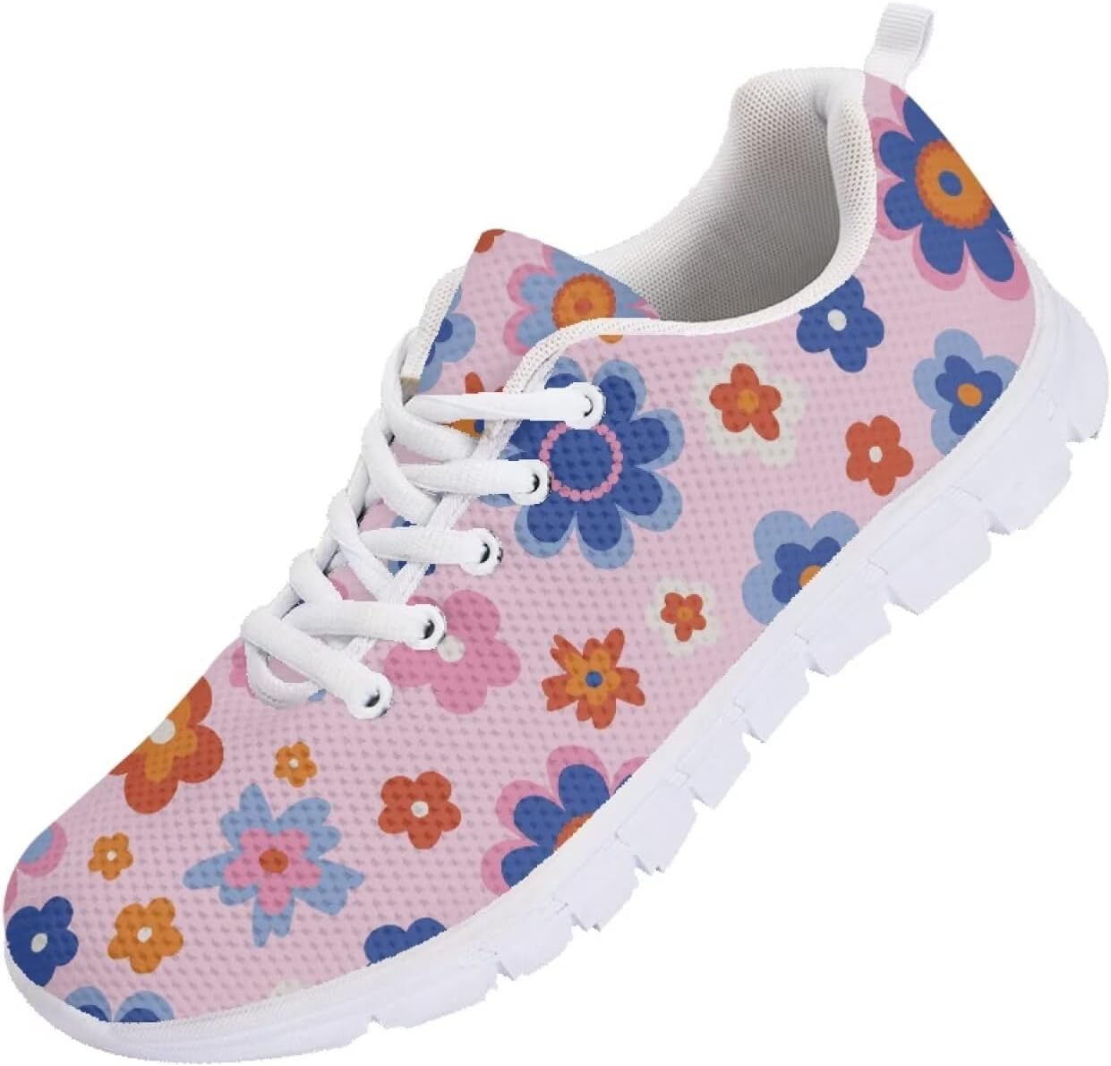 

Вышитые кроссовки для женщин и мужчин, теннисные беговые обувь, легкие сетчатые спортивные кроссовки для тренажерного зала с подошвой из ЭВА Getelinseng, Hippie Flower