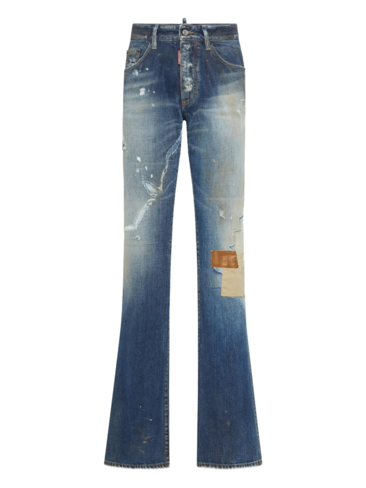 

DSQUARED2 джинсы с прорезями, синий