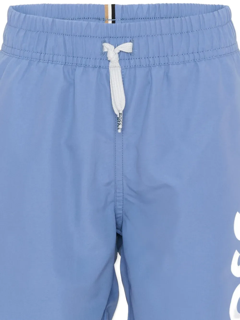 Плавательные шорты с завязкой и логотипом BOSS Kidswear, синий — фото 3