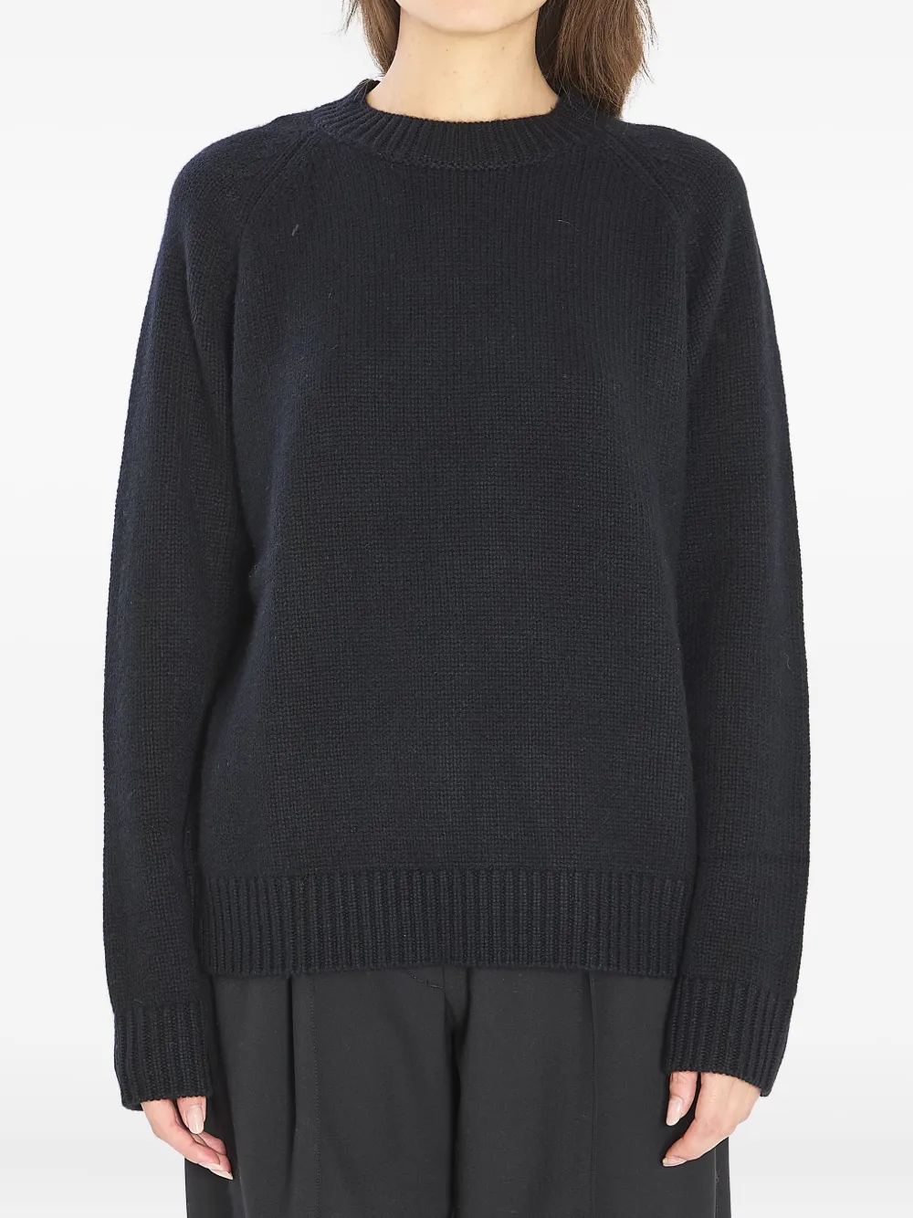 

Вязаный свитер Anine с круглым вырезом Lisa Yang, черный