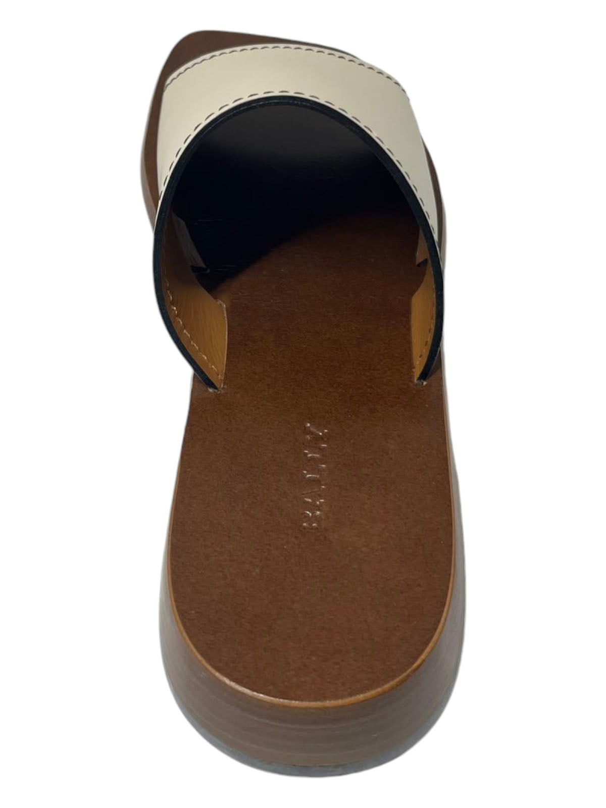 Bally Ofera 6225850 Женские сандалии из натуральной кожи на плоской подошве, цвет bone — фото 3