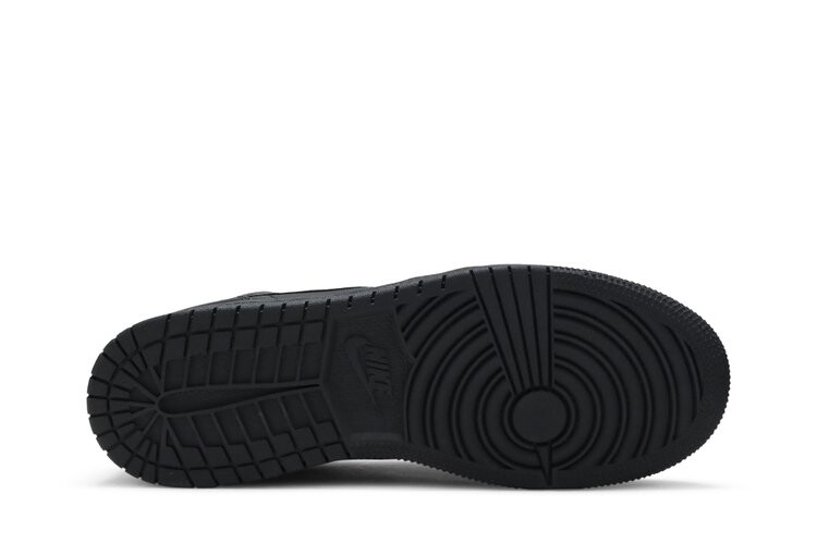 Кроссовки Air Jordan 1 Mid GS 'Deep Black', черный — фото 4