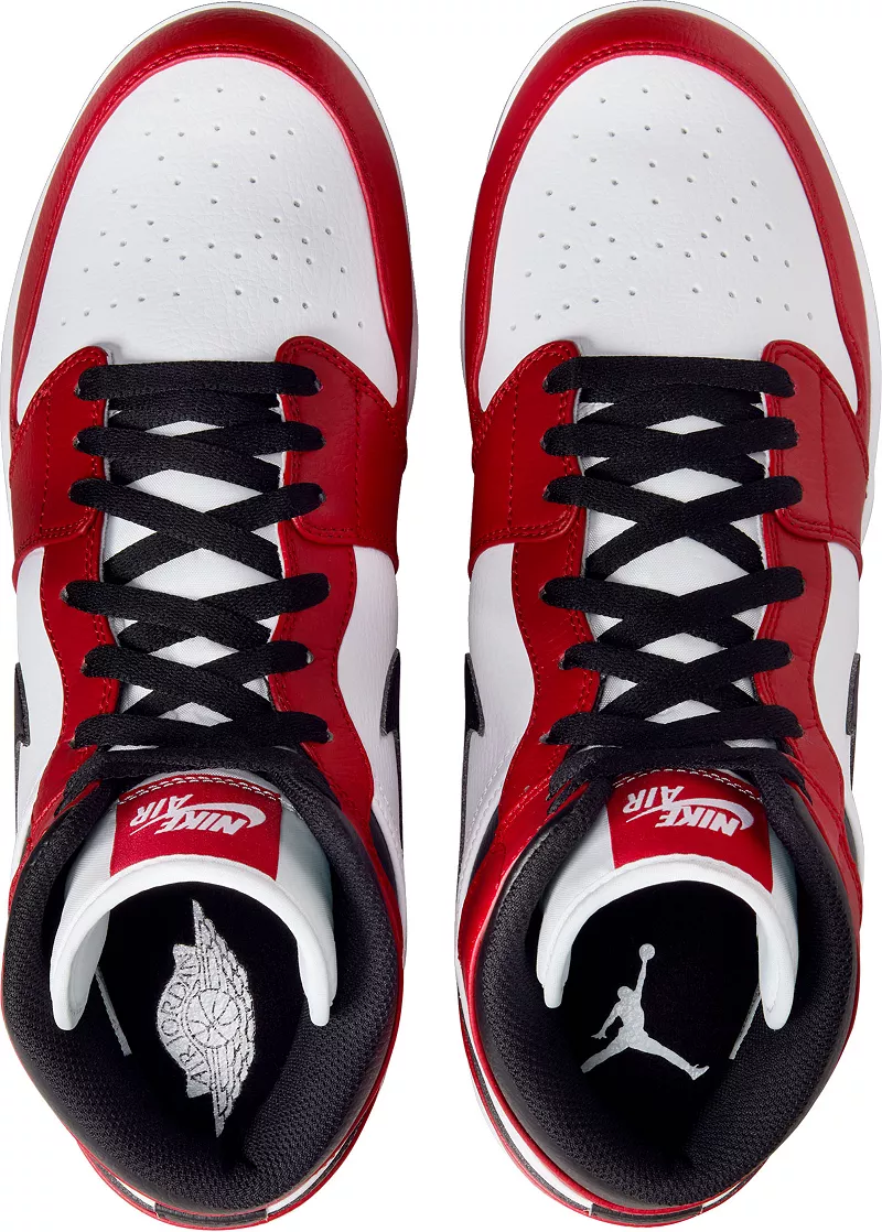 Мужские высокие бейсбольные бутсы Nike Jordan 1 Retro MCS, красный/черный — фото 4