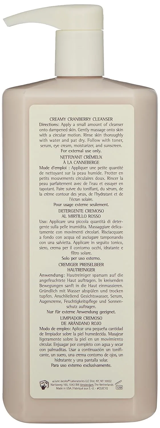 Крем для лица June Jacobs — Очищающее средство для лица Creamy Cranberry Cleanser, (1 упаковка), 955 мл — фото 3