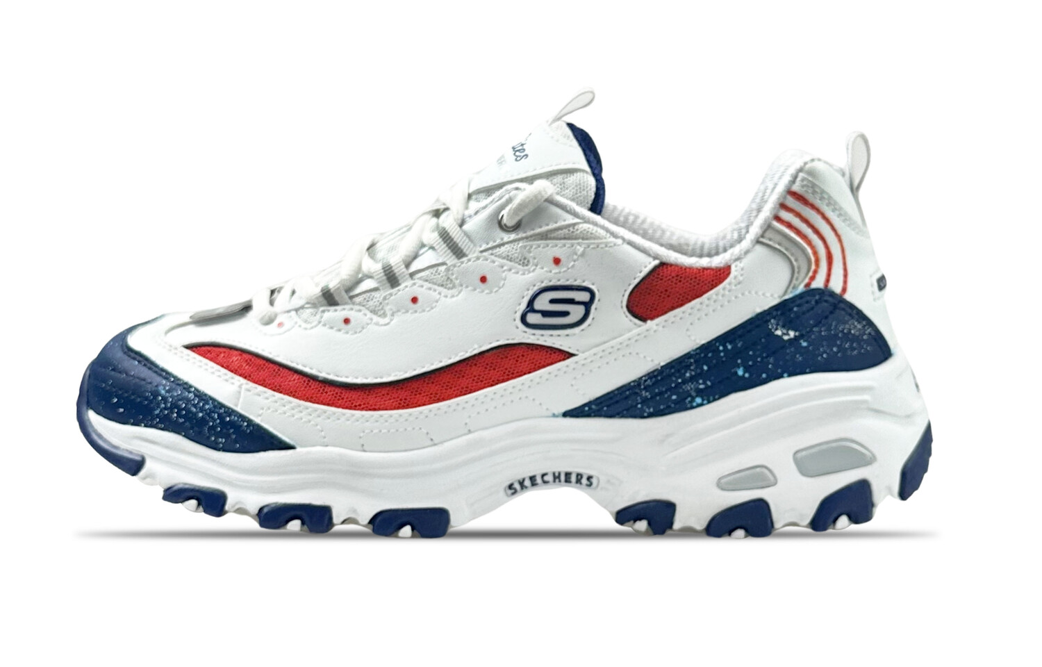 

Кроссовки Skechers D"Lites 1.0 Chunky Sneakers Women's Low-top Blue, белый