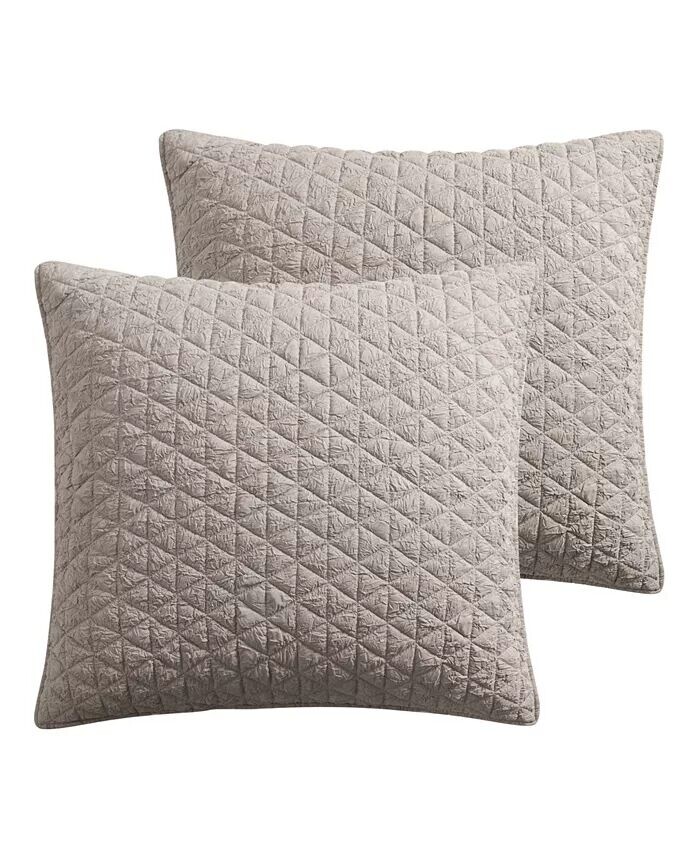 

Homthreads Rowan 2 шт. Шам-сет, Европейский Levtex, серый