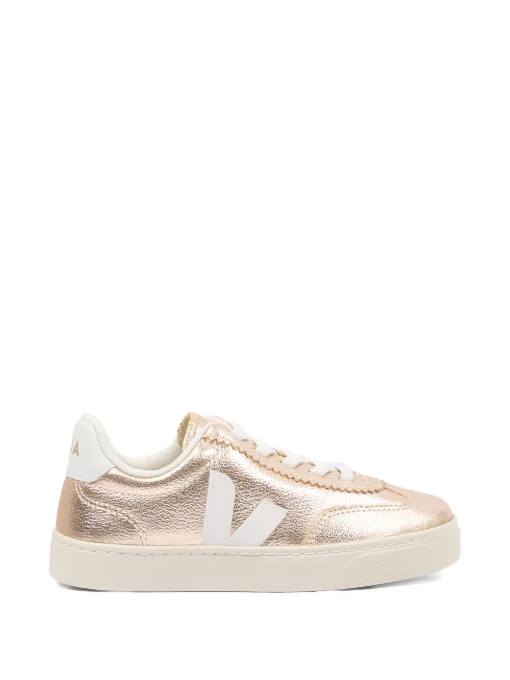 Кроссовки с логотипом Veja Kids, золотой — фото 2