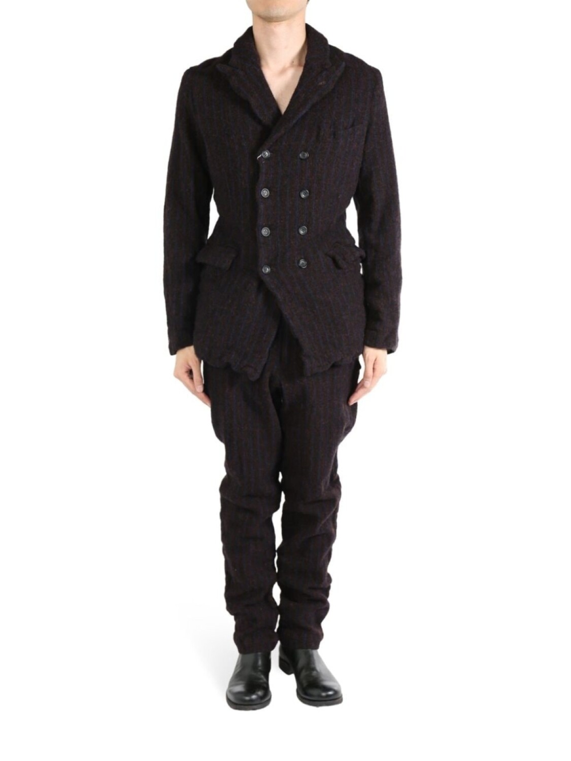 

Узкий двубортный пиджак Comme des Garçons Homme Plus, красный