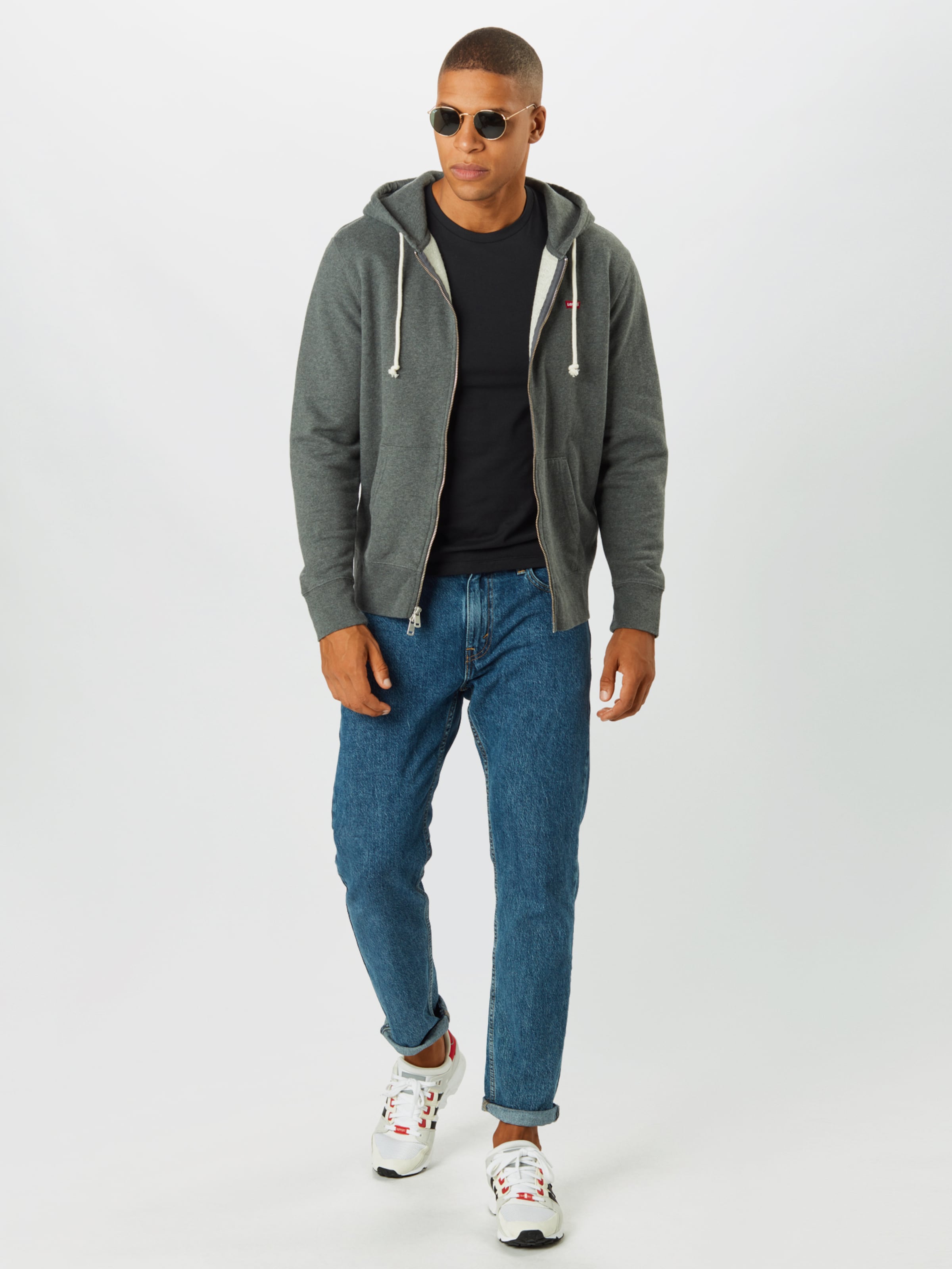 LEVI'S  Регулярный худи с молнией 'Original Zip-Up Hoodie' в цвете Muddy — фото 4