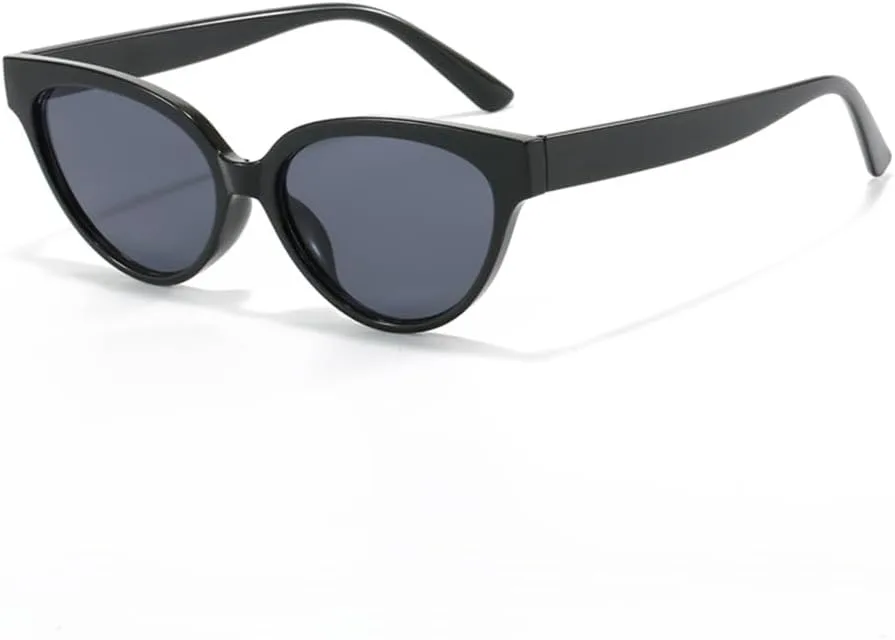 

Солнцезащитные очки «кошачий глаз» для женщин и мужчин, ретро-очки «кошачий глаз» с защитой от УФ-излучения UV400, винтажные очки для путешествий KTUCN, Black