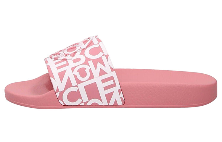 Слайд «Повторяющийся логотип - розовый» Moncler