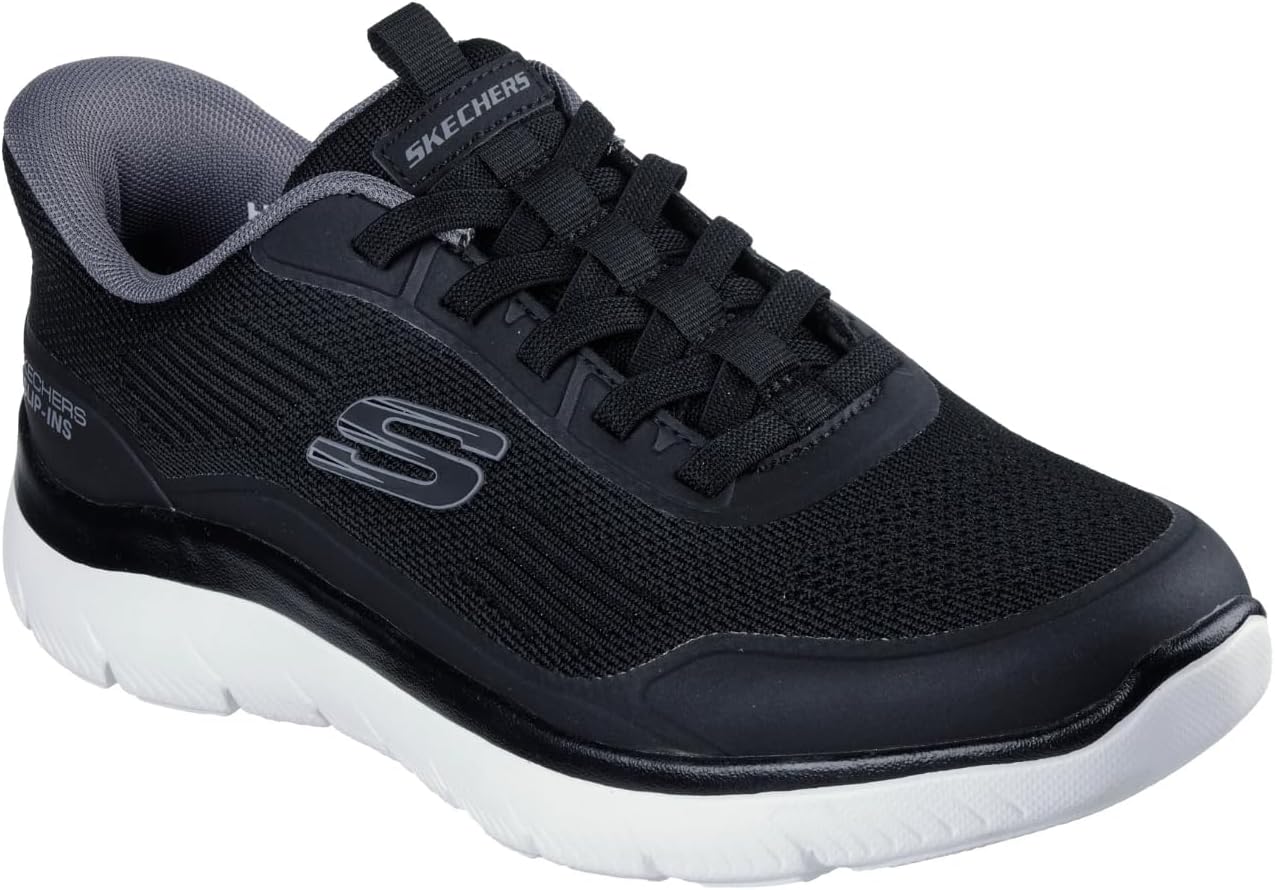 

Мужские слипоны Skechers Summits Leyter без застежек, белый/черный