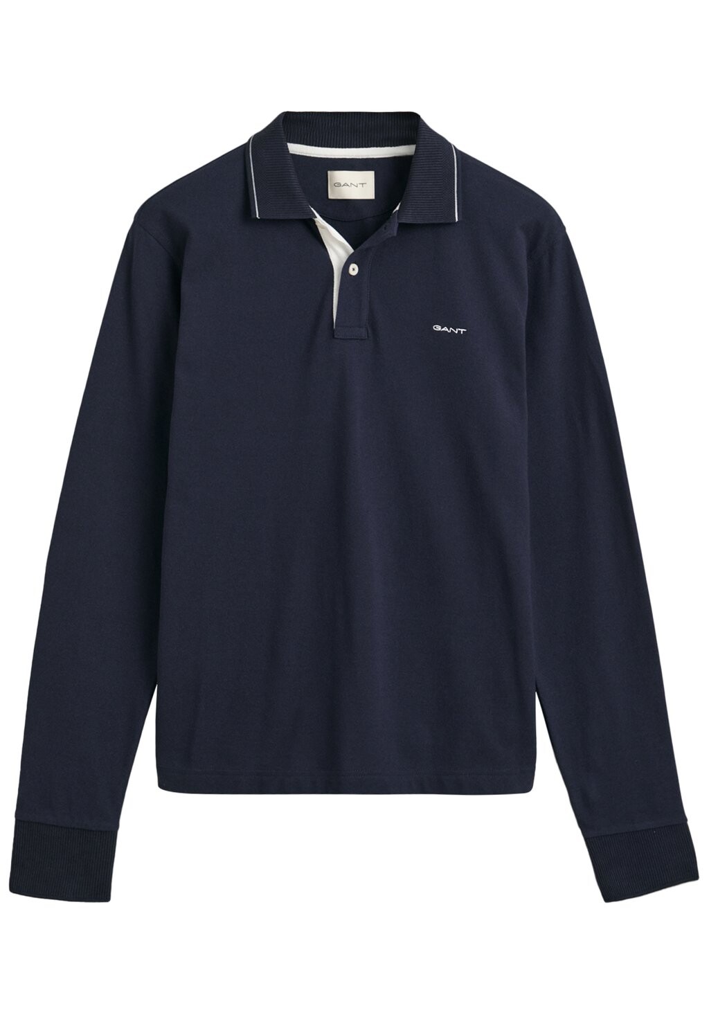 

Рубашка поло TEXTURED COLLAR GANT, темно-синий