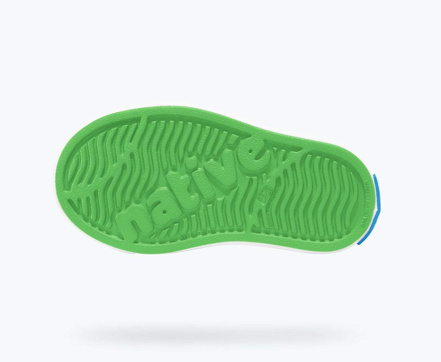 Кроссовки Native Shoes Jefferson для детей любого пола (малыши/маленькие дети), зеленый/белый — фото 2