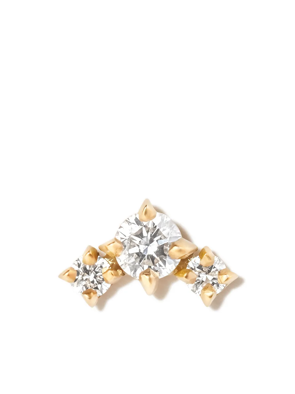 

Серьга-гвоздик Eclat из желтого золота с бриллиантом Lizzie Mandler Fine Jewelry, золотой