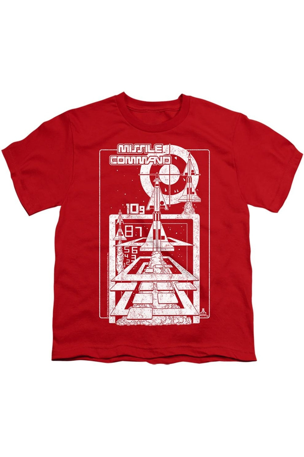 

Футболка Atari Lift Off с коротким рукавом для детей Gildan, красный