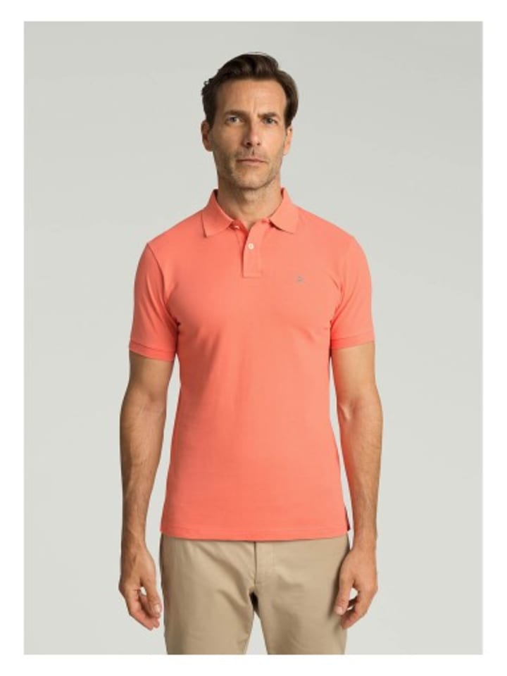 

Футболка поло Hackett London, цвет orange/grau