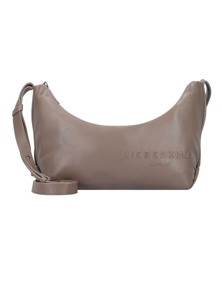 

Сумка через плечо Elvira, кожа, 26 см, нейтрального серого цвета LIEBESKIND BERLIN