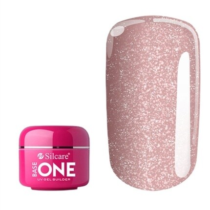 

Gel Base One Shimmer Строительный гель для ногтей Персик 50г Silcare