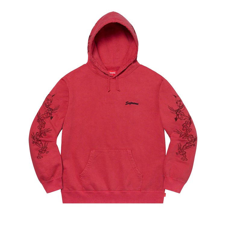 

Толстовка Supreme Dragon Overdyed Hooded Sweatshirt Red, красный