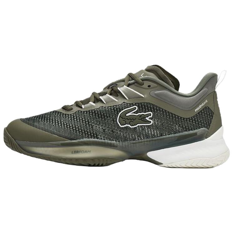 

LACOSTE Дышащие мужские теннисные туфли низкие Moss Green/2A9, цвет Moss Green/2A9