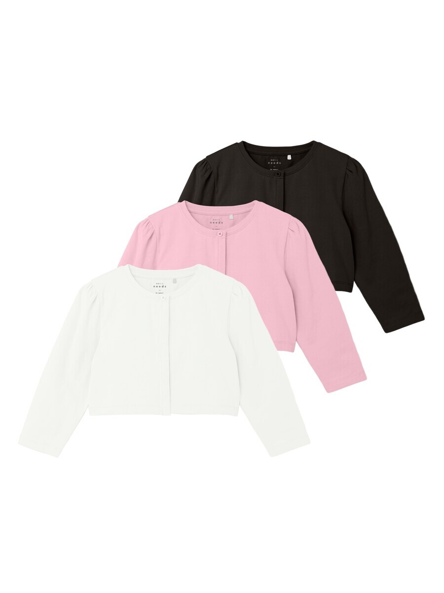 

Кардиган NAME IT Knit Cardigan VALERIE, светло-розовый/черный/белый