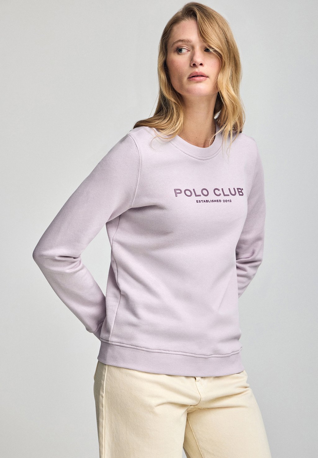 

Толстовка CREWNECK MINIMAL TITLE Polo Club, темно-фиолетовый