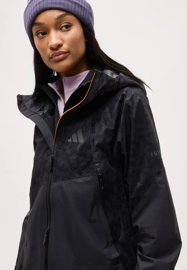 Профессиональная куртка из жесткого материала Adidas Terrex, Black — фото 4